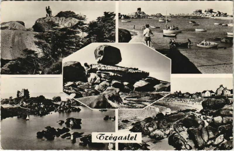 Carte postale ancienne Tregastel Scenes