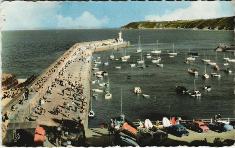 Carte postale ancienne Binic La Jetee et le Port