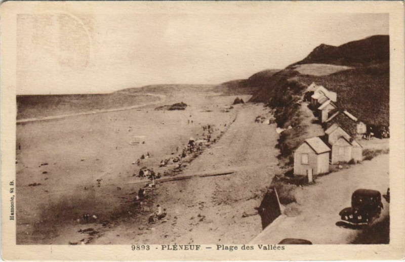 Carte postale ancienne Pleneuf Plage des Vallees