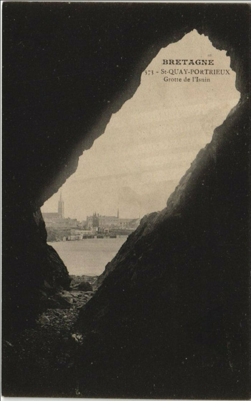 Carte postale ancienne Saint-Quai-Portrieux Grotte de l'Isnin