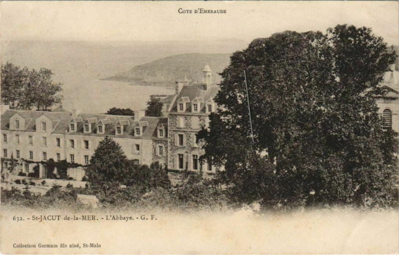 Carte postale ancienne Saint-Jacut-de-la-Mer L'Abbaye à Saint-Jacut-de-la-Mer
