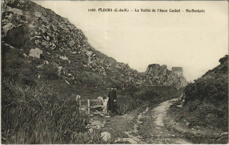 Carte postale ancienne Plouha La Vallee de l'Anse Cochat - Ma-Deskuis à Plouha