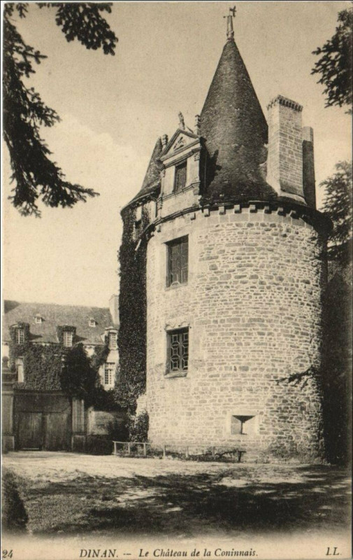 Carte postale ancienne Dinan Le Chateau de la Coninnais à Dinan