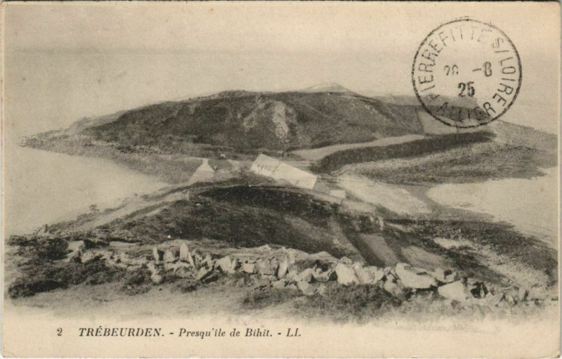 Carte postale ancienne Trebeurden Presqu'ile de Bihit