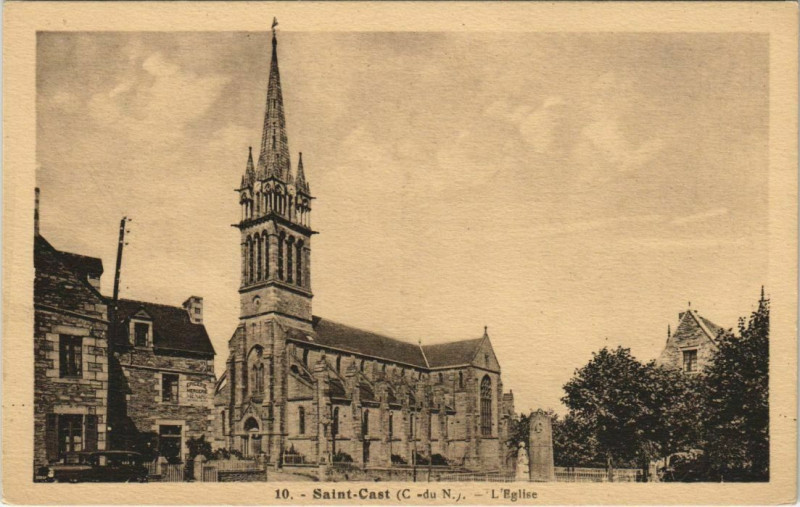 Carte postale ancienne Saint-Cast L'Eglise