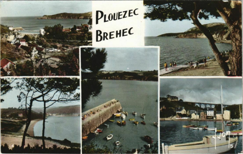 Carte postale ancienne Plouezec Brehec - Scenes