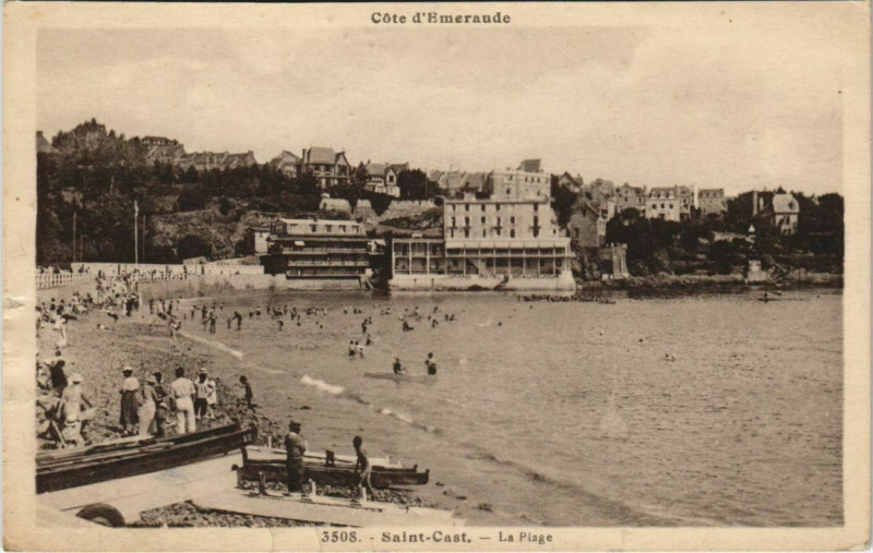 Carte postale ancienne Saint-Cast La Plage