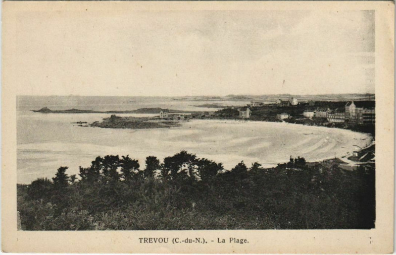 Carte postale ancienne Trevou-Treguignec La Plage