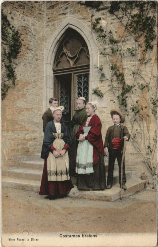 Carte postale ancienne Costumes Bretons - Types