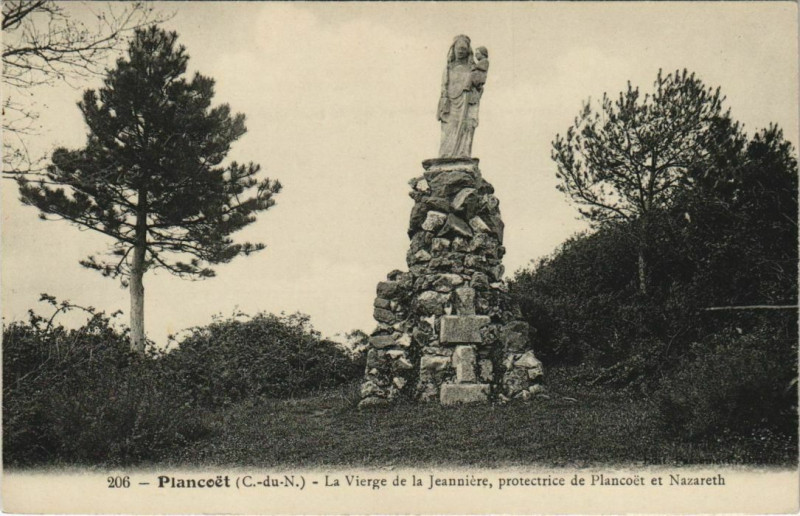 Carte postale ancienne Plancoet La Vierge de la Jeanniere