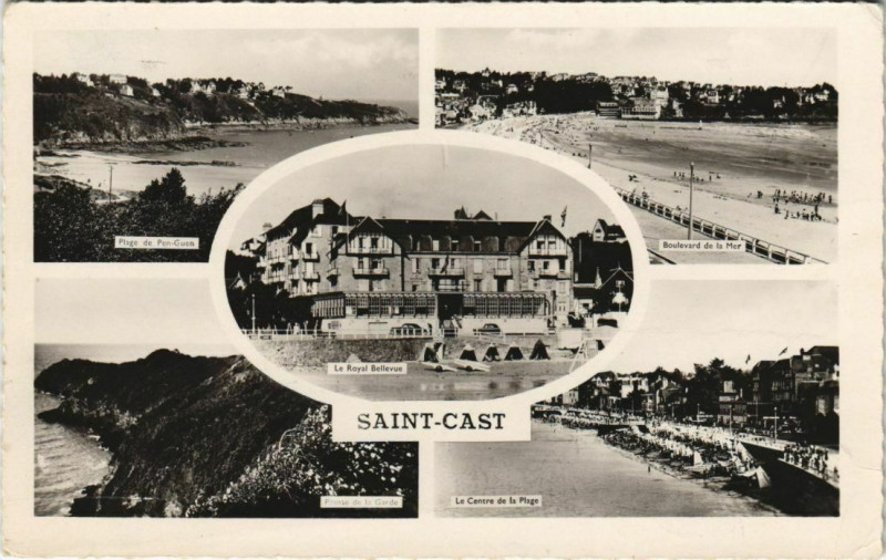 Carte postale ancienne Saint-Cast Scenes