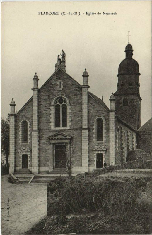 Carte postale ancienne Plancoet Eglise Nazareth