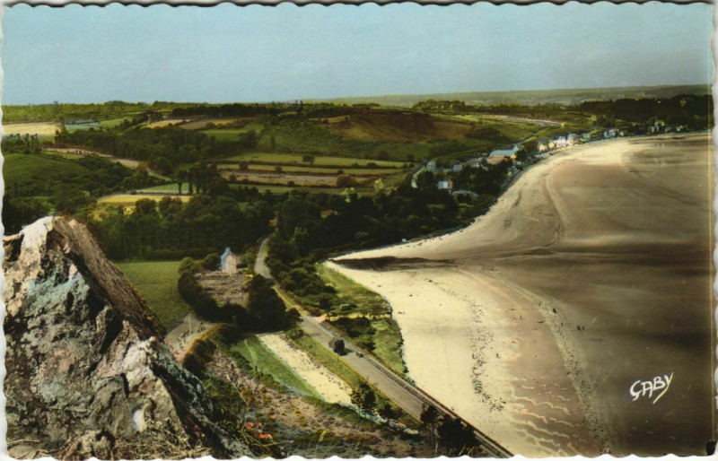 Carte postale ancienne Plestin-les-Greves Plage de Saint-Efflam