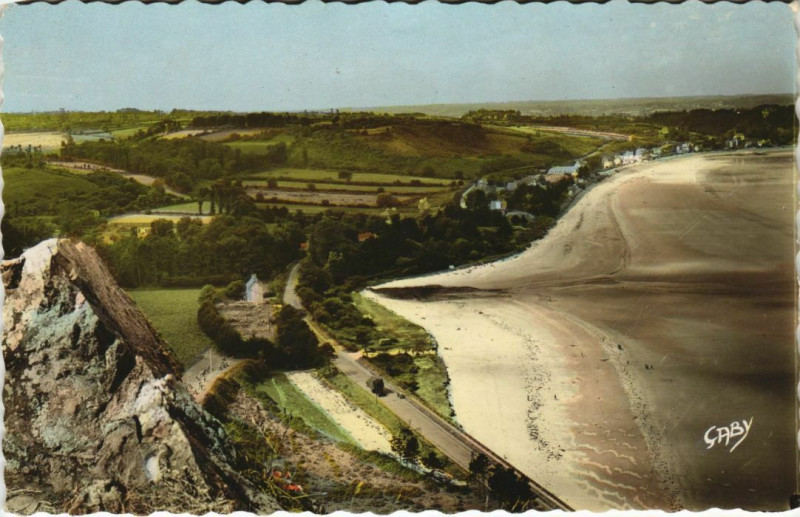 Carte postale ancienne Plestin-les-Greves Plage de Saint-Efflam