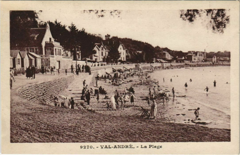 Carte postale ancienne Le Val-Andre La Plage