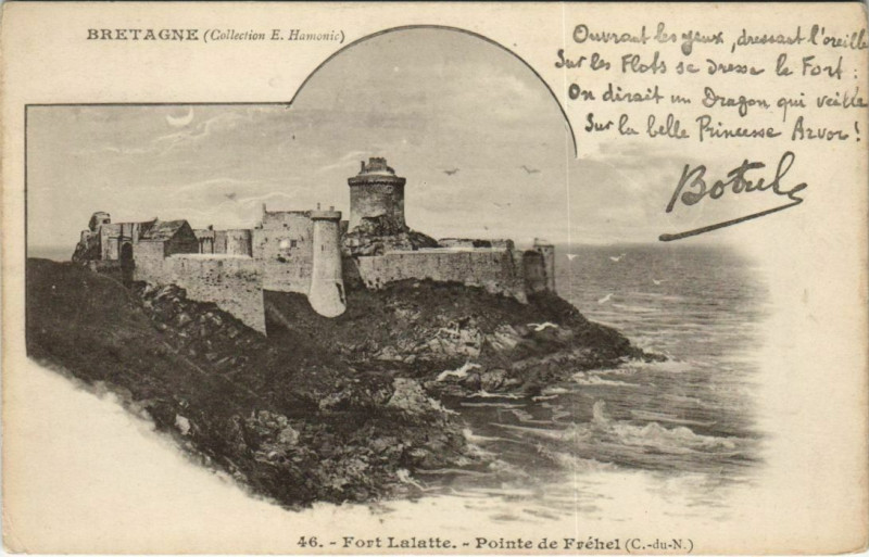 Carte postale ancienne Plevenon Cap Frehel - Fort La Latte - Pointe de Frehel