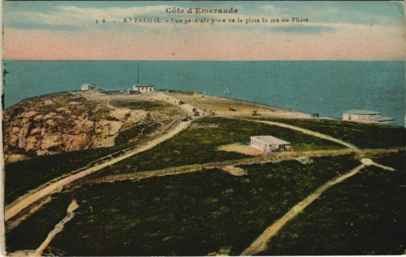 Carte postale ancienne Cap Frehel Vue Generale prise de la Plate to me du Phare