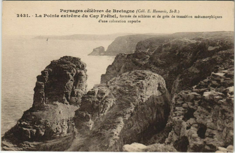 Carte postale ancienne Cap Frehel La Pointe Extreme du Cap Frehel