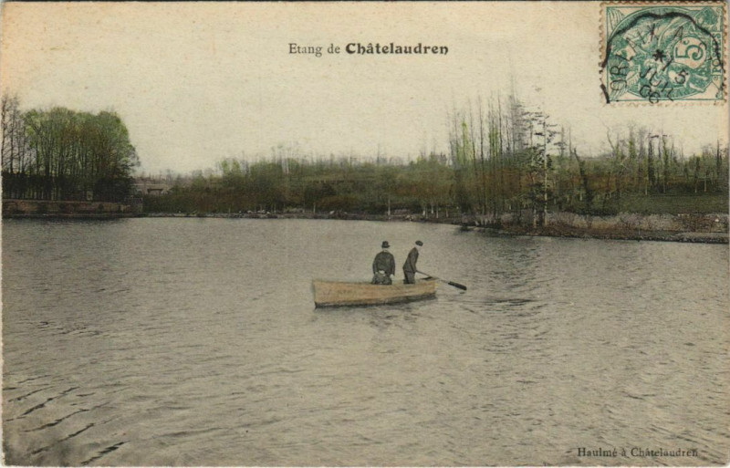 Carte postale ancienne Chatelaudren Etang de Chatelaudren