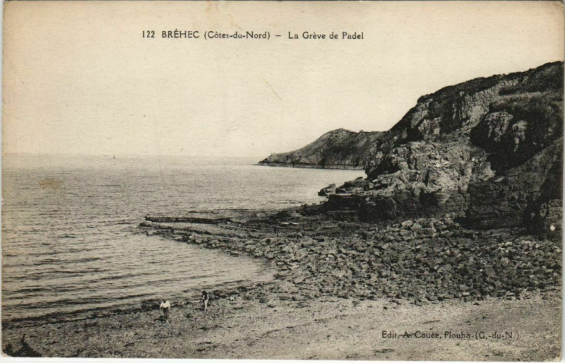 Carte postale ancienne Brehec La Greve de Padel