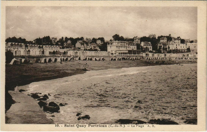 Carte postale ancienne Saint-Quai-Portrieux La Plage