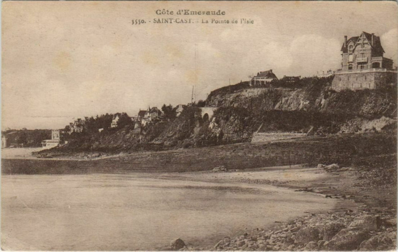 Carte postale ancienne Saint-Cast La Pointe de l'Isle