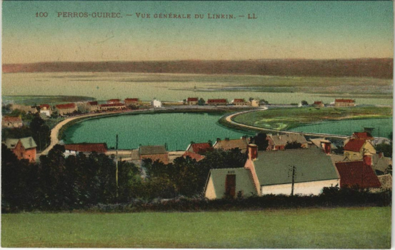 Carte postale ancienne Perros-Guirec Vue Generale du Linkin à Perros-Guirec
