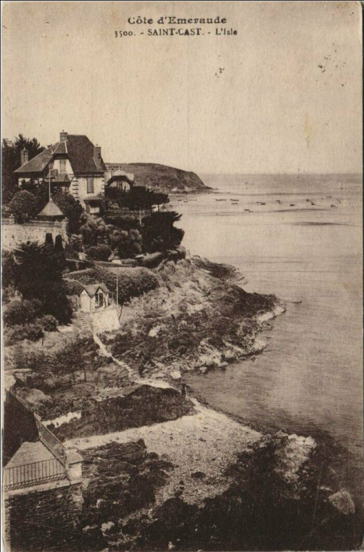 Carte postale ancienne Saint-Cast L'Isle