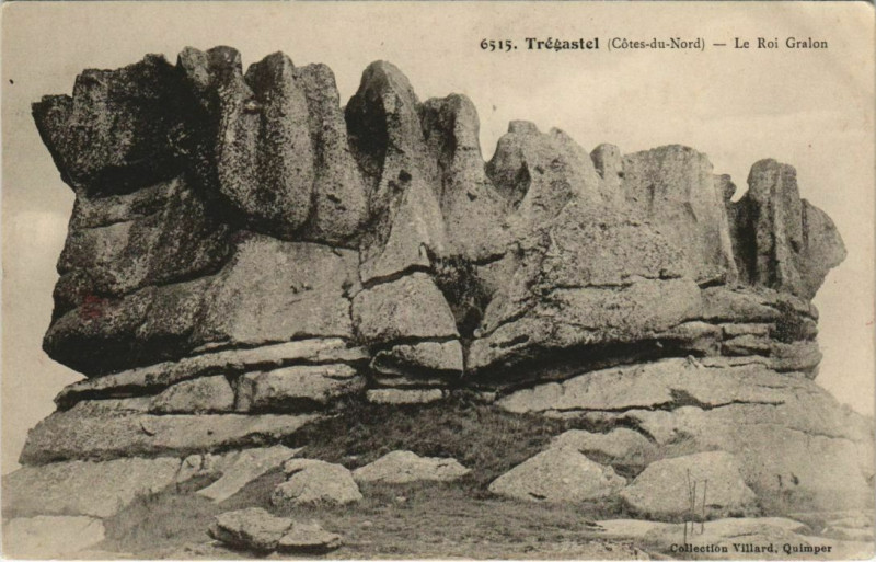 Carte postale ancienne Tregastel Le Roi Gralon
