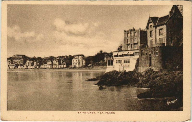 Carte postale ancienne Saint-Cast La Plage