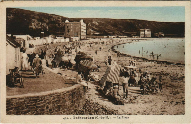 Carte postale ancienne Trebeurden La Plage