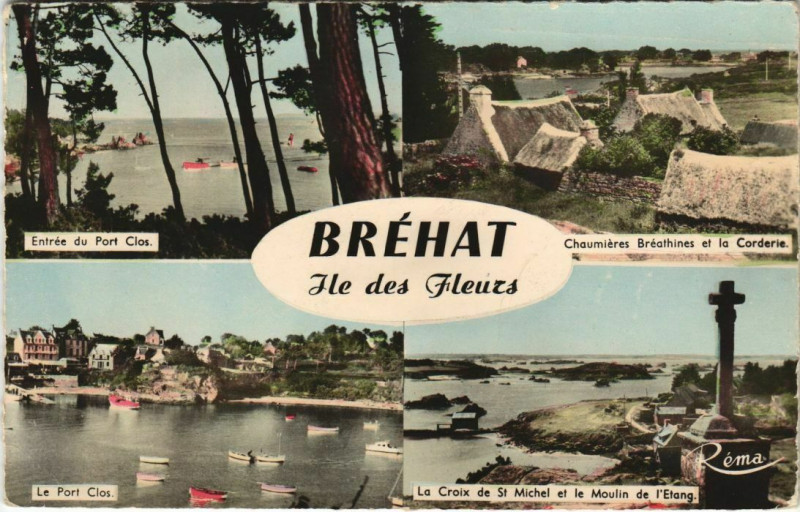 Carte postale ancienne Ile-de-Brehat Scenes