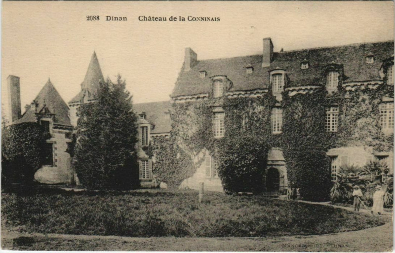 Carte postale ancienne Dinan - Chateau de la Conninais à Dinan