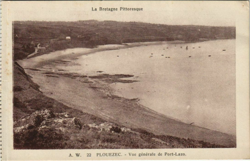 Carte postale ancienne Plouezec Vue Generale de Port-Lazo