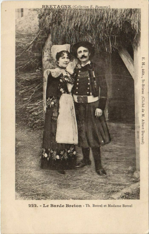 Carte postale ancienne Le Barde Breton France
