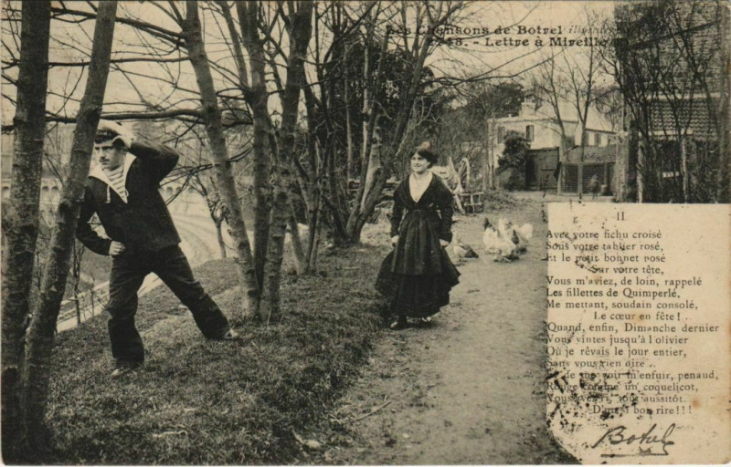 Carte postale ancienne Les Chansons de Botrel France