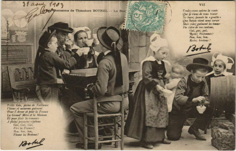 Carte postale ancienne Les Chansons de Theodore Botrel France