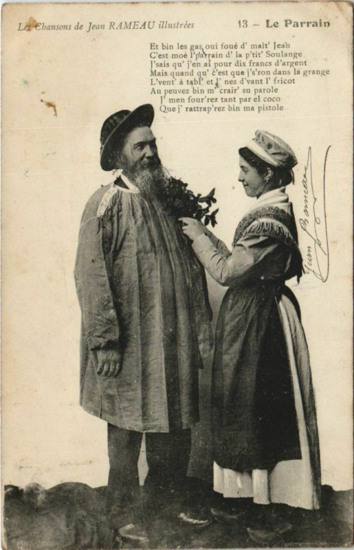 Carte postale ancienne Le Parrain France