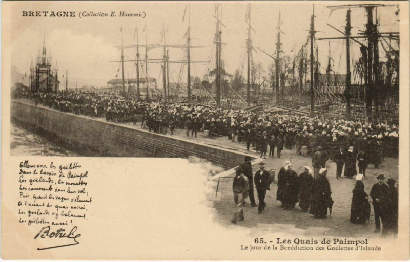 Carte postale ancienne Les Quais de Paimpol France à Paimpol