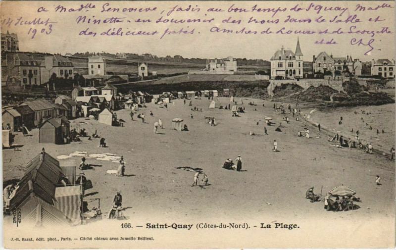 Carte postale ancienne St.Quay La Plage France