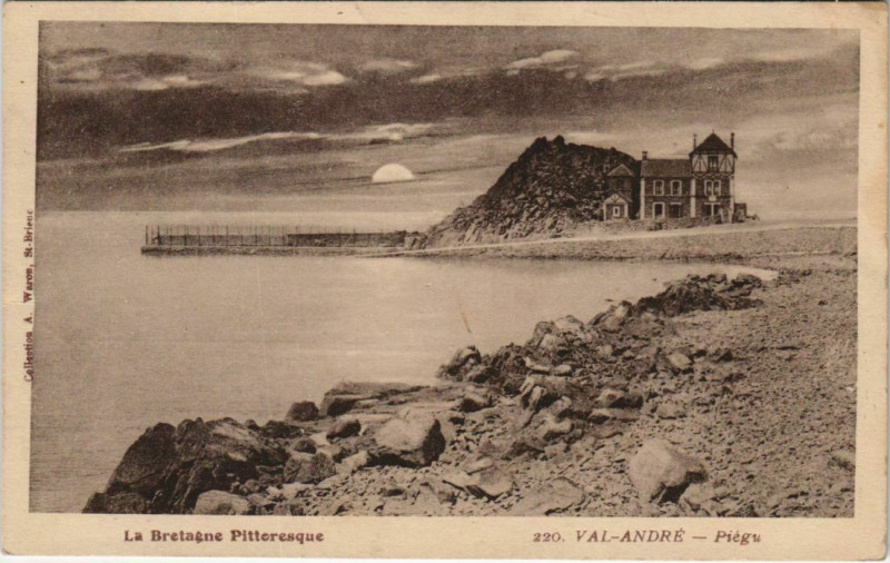 Carte postale ancienne Val-Andre Piegu France