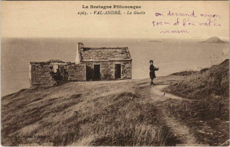 Carte postale ancienne Val-Andre La Guette France