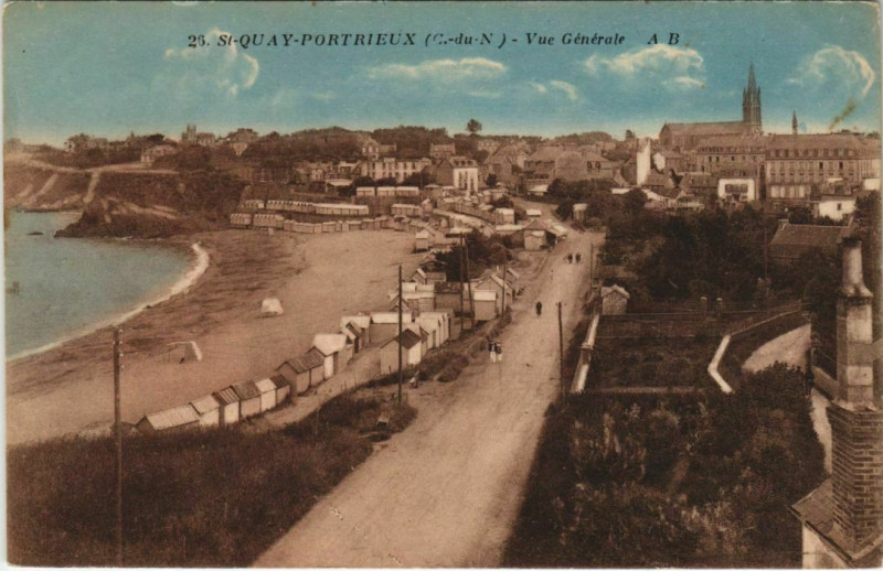 Carte postale ancienne Saint-Quay Portrieux Vue Generale France à Saint-Quay-Portrieux