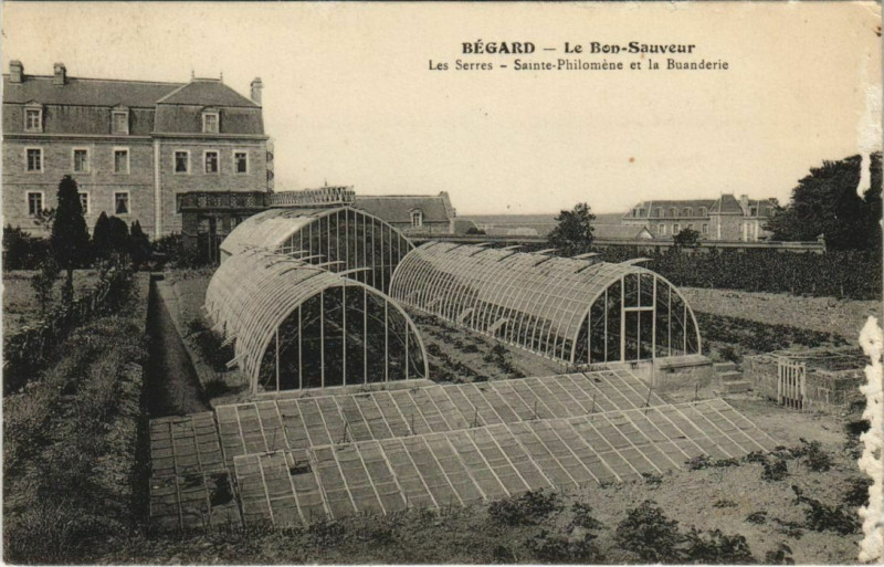 Carte postale ancienne Begard Le Bon Sauveur, Les Serres France