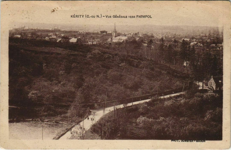 Carte postale ancienne Kerity Vue Generale vers Paimpol France à Paimpol