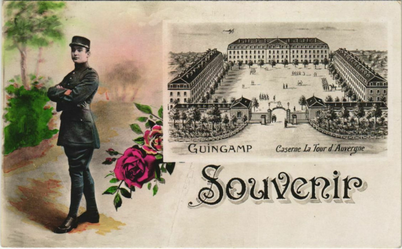 Carte postale ancienne Guingamp Souvenir France à Guingamp