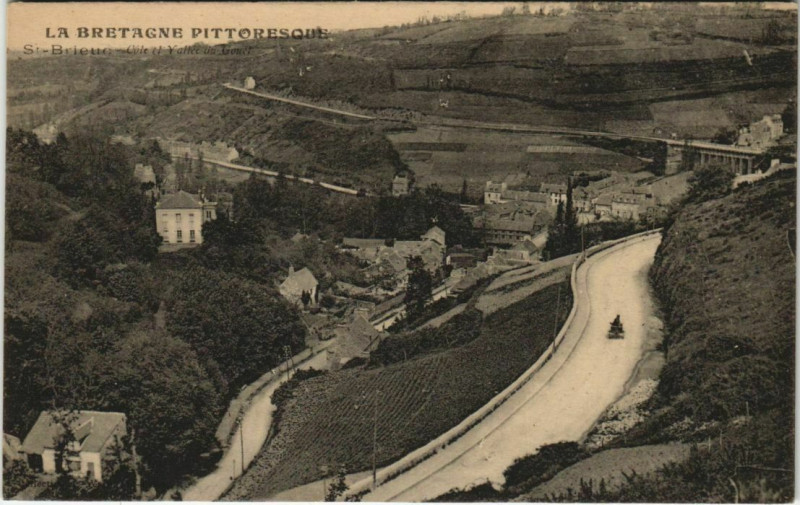 Carte postale ancienne Saint Brieuc Cote et Vallee du Gouet France à Saint-Brieuc