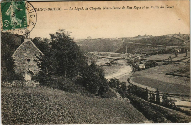 Carte postale ancienne Saint Brieuc Le Legue, la Chapelle Notre-Dame France à Saint-Brieuc