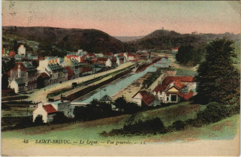 Carte postale ancienne Saint Brieuc Vue Generale France à Saint-Brieuc
