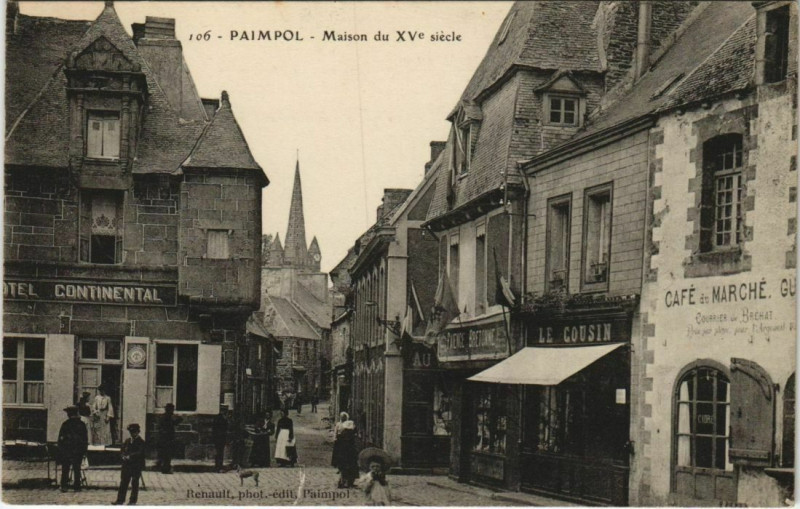 Carte postale ancienne Paimpol Maison du Xve siecle France à Paimpol